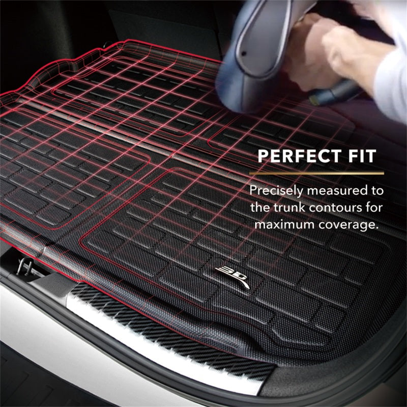 3D MAXpider 21-23 Polestar 2 Kagu Black Cargo Liner